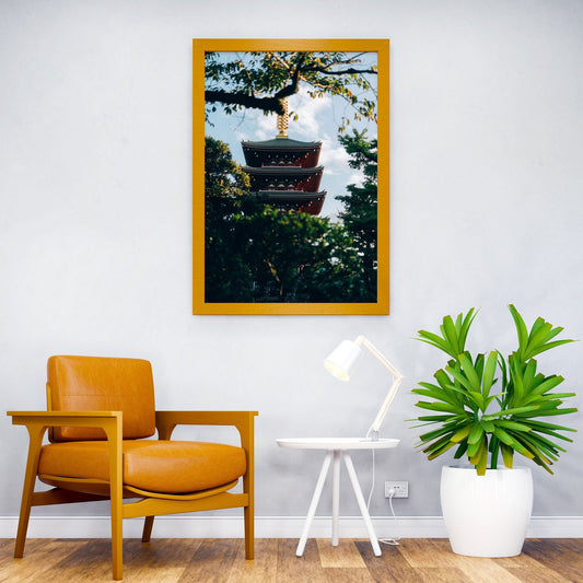 Japanese Temple Kanei-ji Tokyo Asian Style Poster | Wall Art for Home & Office | High-Quality Print - High-Quality Visual Display