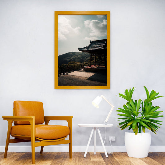 Japanese Temple View Asian Style Poster | Wall Art for Home & Office | High-Quality Print - High-Quality Visual Display