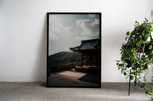 Japanese Temple View Asian Style Poster | Wall Art for Home & Office | High-Quality Print - High-Quality Visual Display