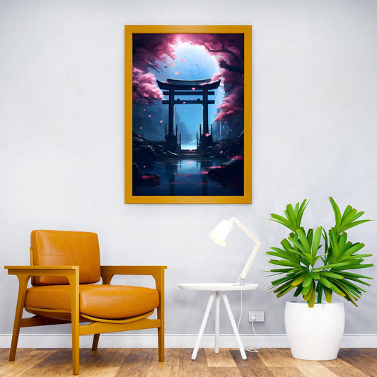 Japanese Torii Gate Asian Style Poster | Wall Art for Home & Office | High-Quality Print - High-Quality Visual Display