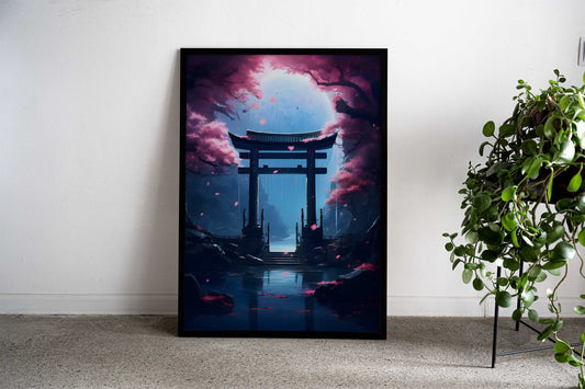 Japanese Torii Gate Asian Style Poster | Wall Art for Home & Office | High-Quality Print - High-Quality Visual Display