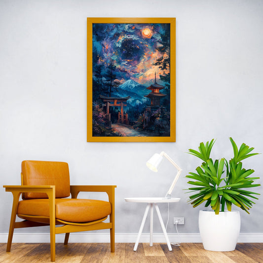 Japanese Torii Painting Asian Style Poster | Wall Art for Home & Office | High-Quality Print - High-Quality Visual Display