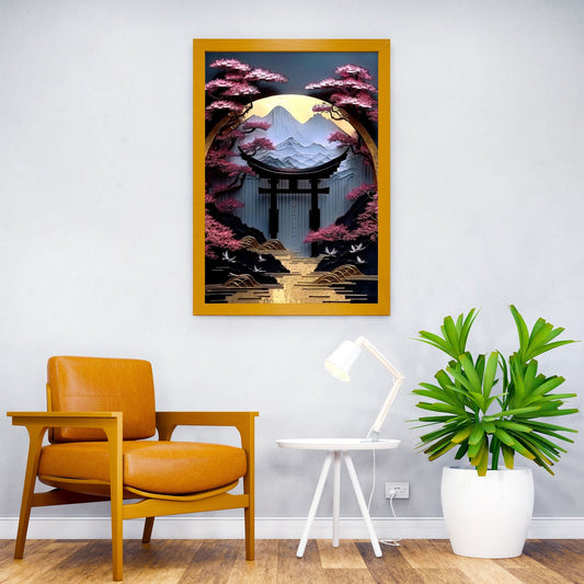 Japanese Torii epic Shrine Asian Style Poster | Wall Art for Home & Office | High-Quality Print - High-Quality Visual Display
