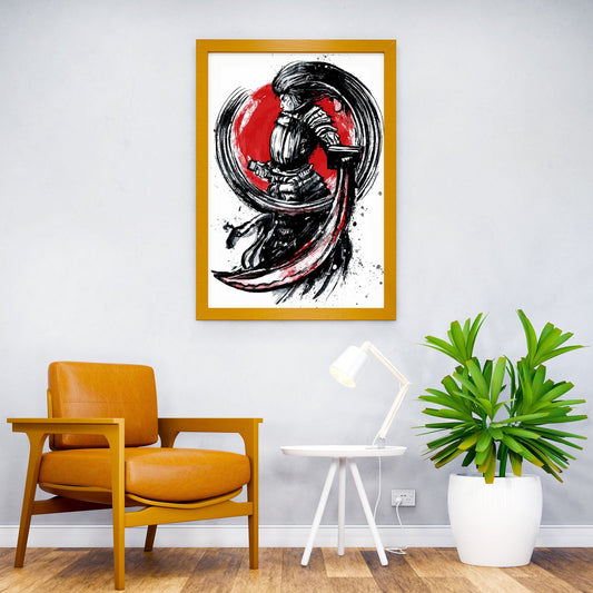 Japanese Vintage Samurai Asian Style Poster | Wall Art for Home & Office | High-Quality Print - High-Quality Visual Display