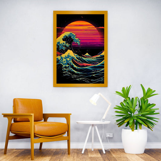 Japanese Wave Asian Style Poster | Wall Art for Home & Office | High-Quality Print - High-Quality Visual Display