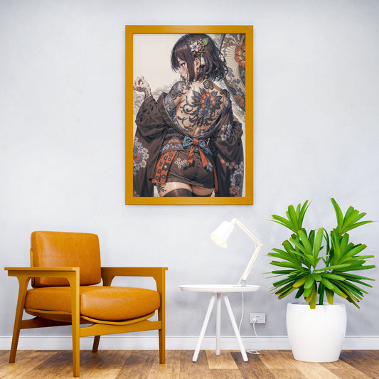 Japanese Woman Anime Girl Asian Style Poster | Wall Art for Home & Office | High-Quality Print - High-Quality Premium Wall Art Decor Sticker