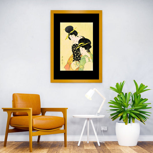 Japanese Women Asian Style Poster | Wall Art for Home & Office | High-Quality Print - High-Quality Premium Wall Art Decor Sticker