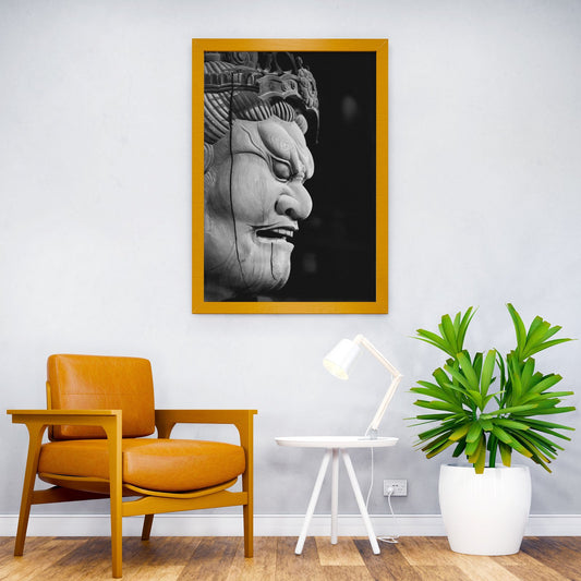 Japanese Wood Carving Asian Style Poster | Wall Art for Home & Office | High-Quality Print - High-Quality Premium Wall Art Decor Sticker