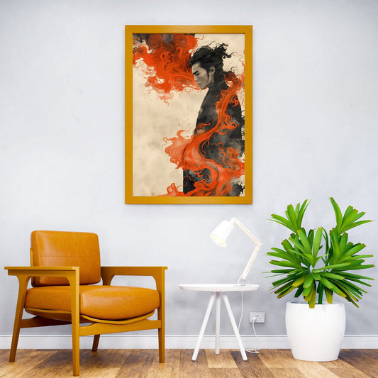 Japanese art samurai Asian Style Poster | Wall Art for Home & Office | High-Quality Print - High-Quality Visual Display