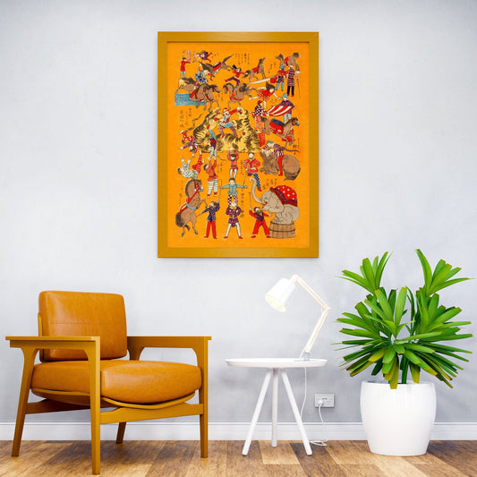 Japanese big circus Asian Style Poster | Wall Art for Home & Office | High-Quality Print - High-Quality Visual Display