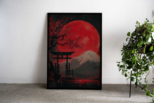 Japanese cherry blossoms Asian Style Poster | Wall Art for Home & Office | High-Quality Print - High-Quality Visual Display