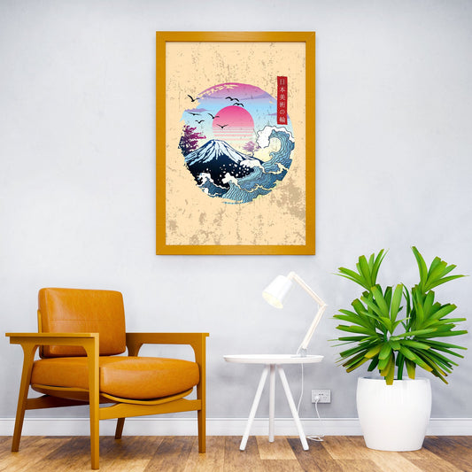 Japanese circle art Asian Style Poster | Wall Art for Home & Office | High-Quality Print - High-Quality Visual Display
