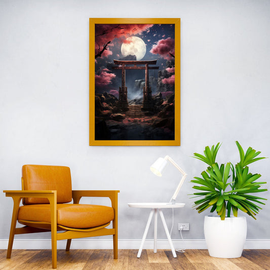 Japanese fantasy gate Asian Style Poster | Wall Art for Home & Office | High-Quality Print - High-Quality Visual Display