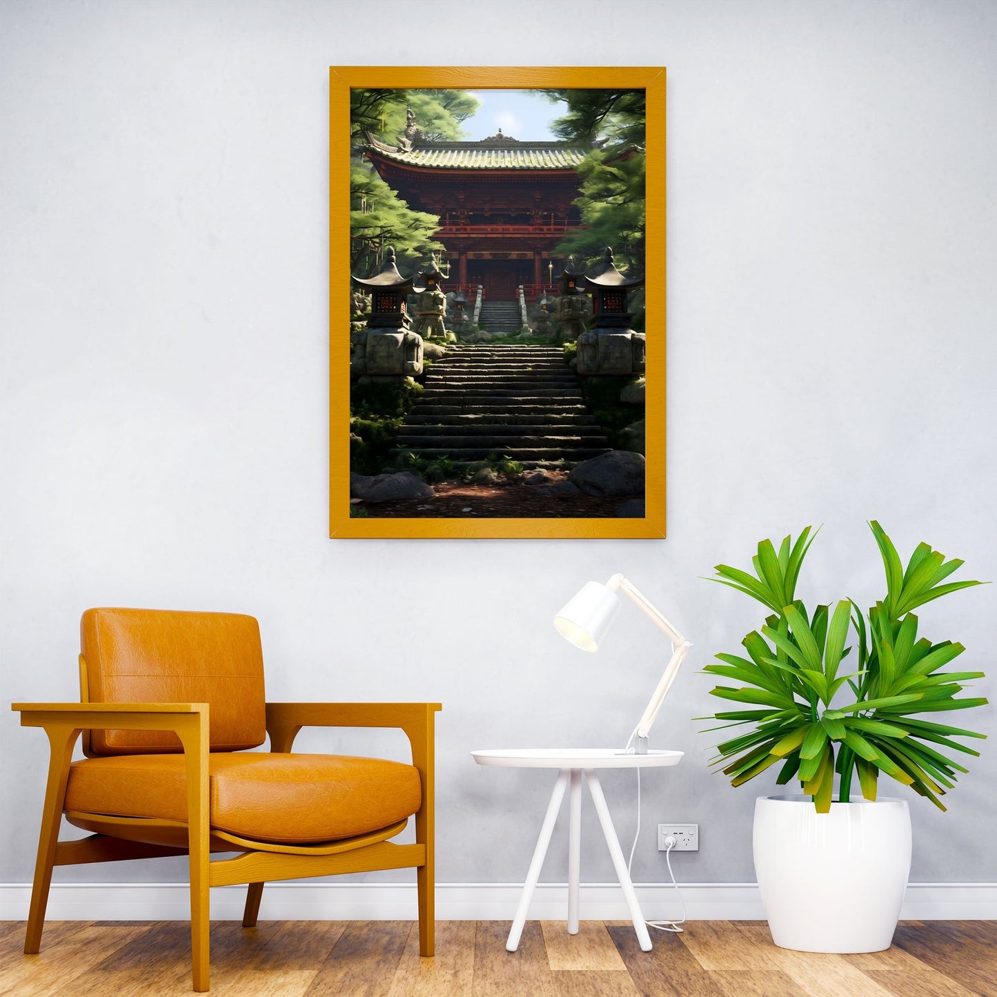 Japanese lanscape temple Asian Style Poster | Wall Art for Home & Office | High-Quality Print