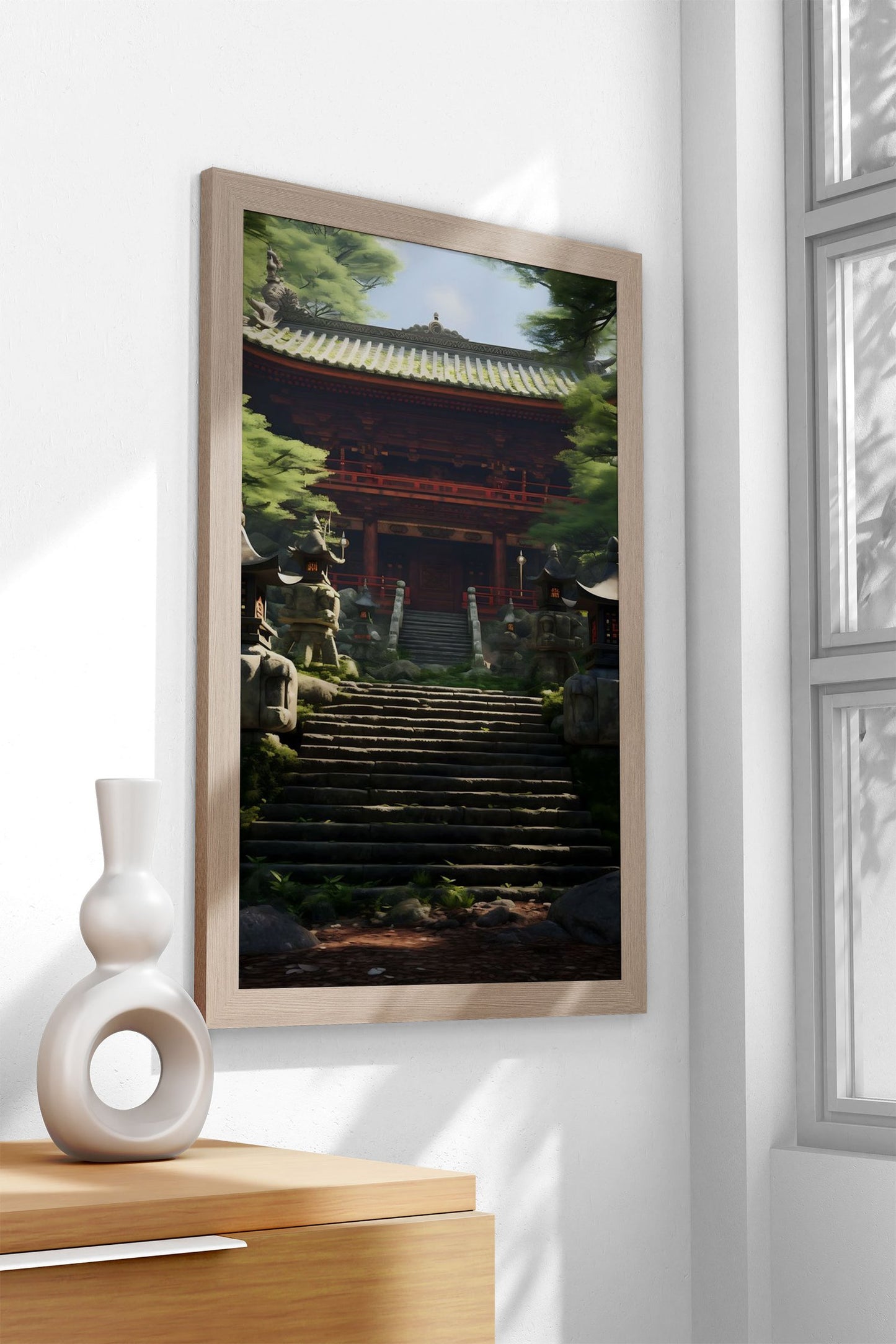Japanese lanscape temple Asian Style Poster | Wall Art for Home & Office | High-Quality Print