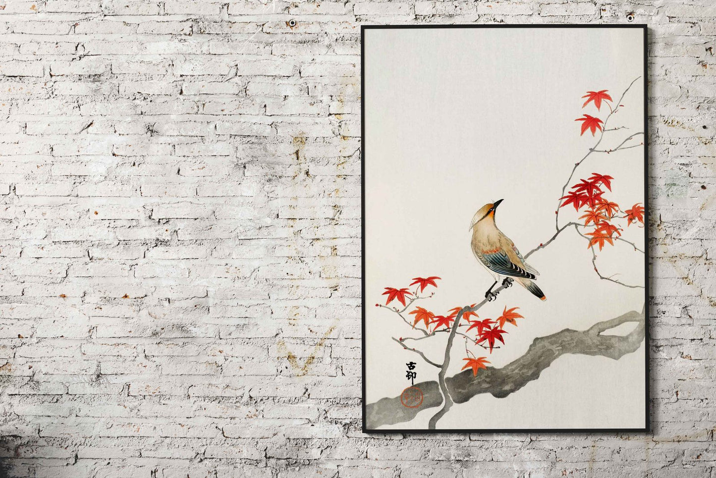 Japanese plague bird Asian Style Poster | Wall Art for Home & Office | High-Quality Print