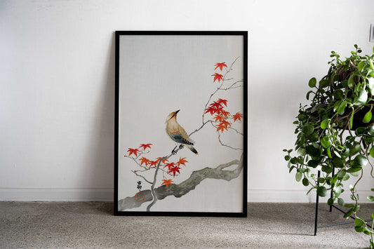 Japanese plague bird Asian Style Poster | Wall Art for Home & Office | High-Quality Print - High-Quality Visual Display