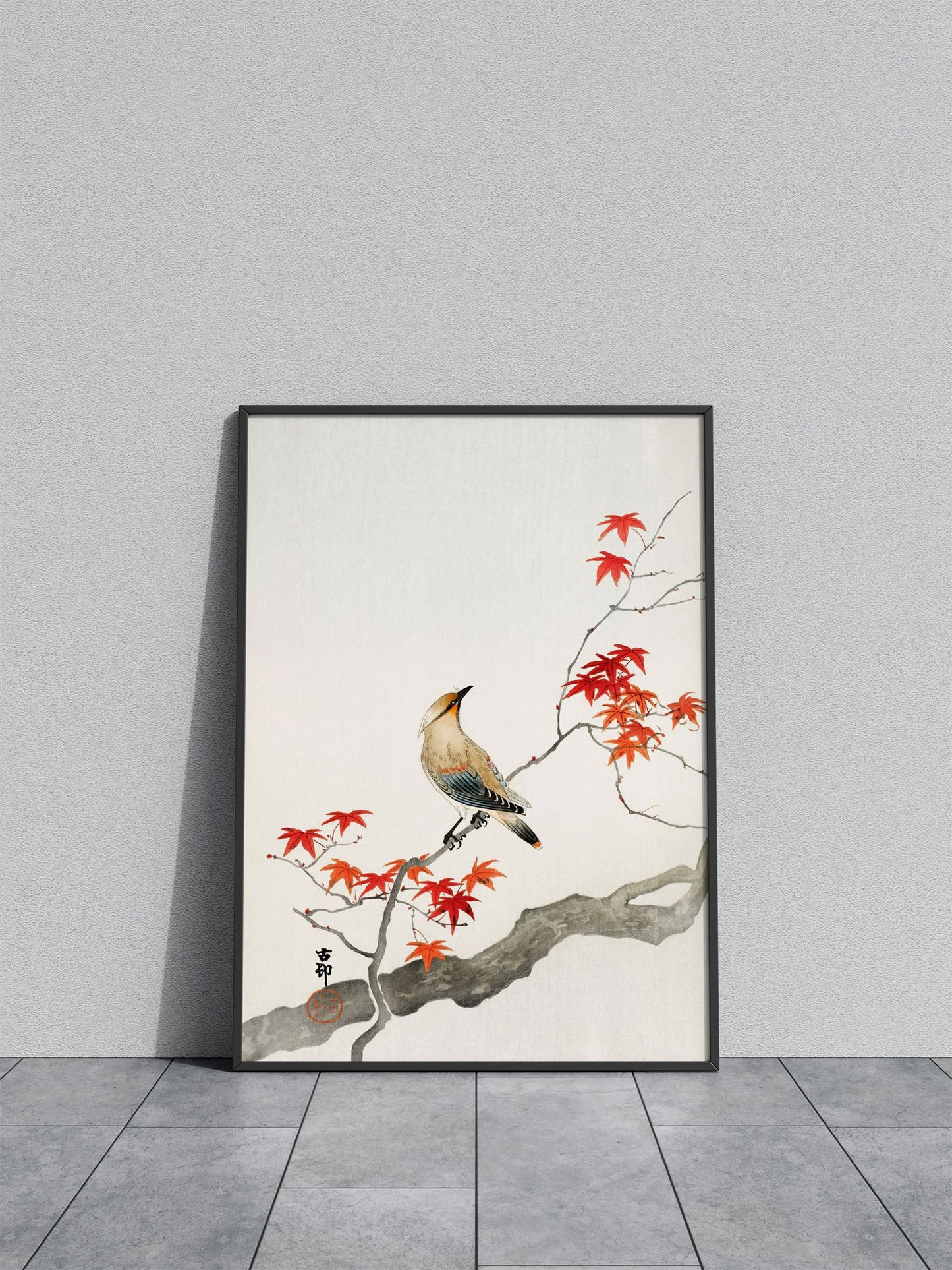 Japanese plague bird Asian Style Poster | Wall Art for Home & Office | High-Quality Print