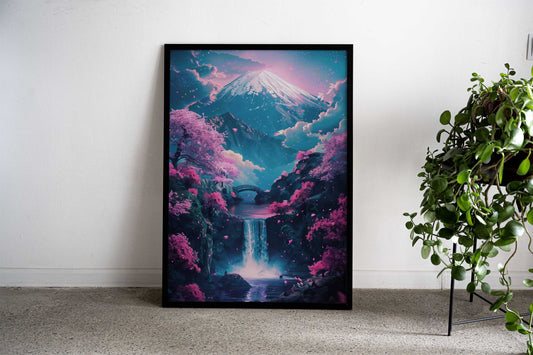 Japanese sakura Landscape Asian Style Poster | Wall Art for Home & Office | High-Quality Print - High-Quality Visual Display