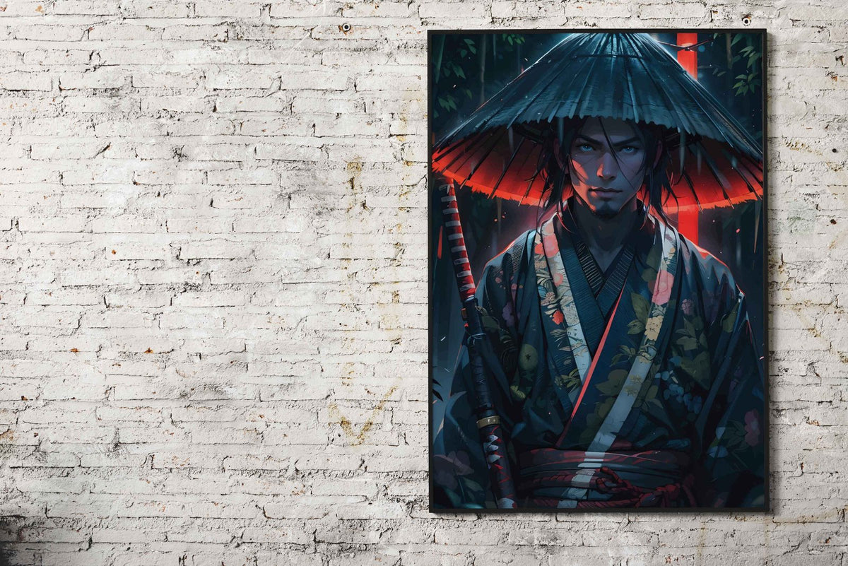 Japanese samurai Anime Asian Style Poster | Wall Art for Home & Office | High-Quality Print - High-Quality Visual Display