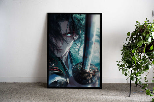 Japanese samurai anime art Asian Style Poster | Wall Art for Home & Office | High-Quality Print - High-Quality Visual Display