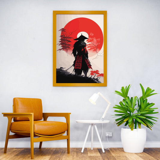 Japanese samurai painting Asian Style Poster | Wall Art for Home & Office | High-Quality Print - High-Quality Visual Display