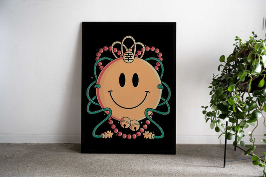 Japanese smile Asian Style Poster | Wall Art for Home & Office | High-Quality Print - High-Quality Visual Display