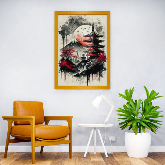 Japanese temple 9 Asian Style Poster | Wall Art for Home & Office | High-Quality Print - High-Quality Visual Display