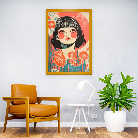 Japanese y2k Lithograph Asian Style Poster | Wall Art for Home & Office | High-Quality Print - High-Quality Premium Wall Art Decor Sticker