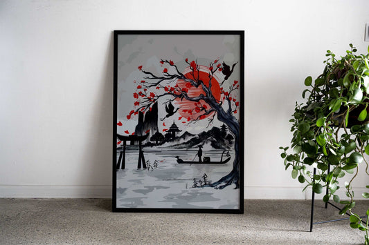 Japanese Asian Style Poster | Wall Art for Home & Office | High-Quality Print - High-Quality Premium Wall Art Decor Sticker