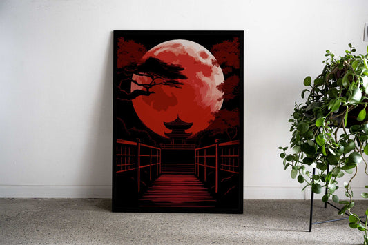 Jinja Wood Bridge Asian Style Poster | Wall Art for Home & Office | High-Quality Print - High-Quality Premium Wall Art Decor Sticker