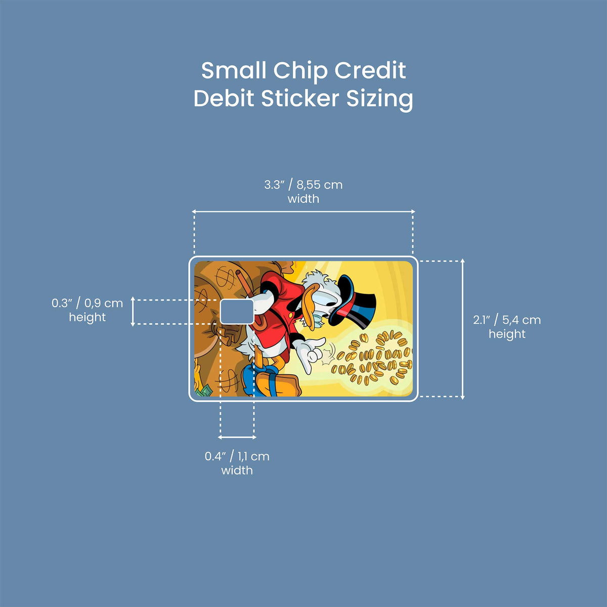 Joakim Von Scrooge Money - Premium Vinyl Credit Card Skin Cover by Wonderwallsboutique