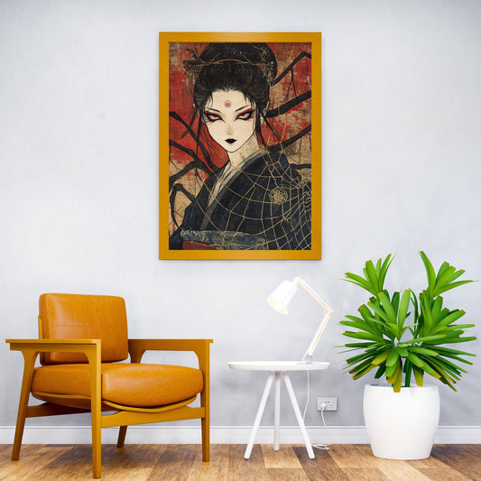 Jorogumo the Spider Woman Asian Style Poster | Wall Art for Home & Office | High-Quality Print - High-Quality Premium Wall Art Decor Sticker