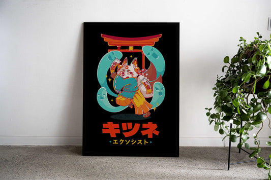 KITSUNE EXORCIST Asian Style Poster | Wall Art for Home & Office | High-Quality Print - High-Quality Visual Display