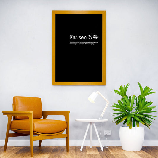 Kaizen Asian Style Poster | Wall Art for Home & Office | High-Quality Print - High-Quality Premium Wall Art Decor Sticker