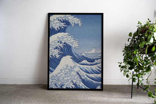 Kanagawa Japanese Painting Asian Style Poster | Wall Art for Home & Office | High-Quality Print - High-Quality Visual Display