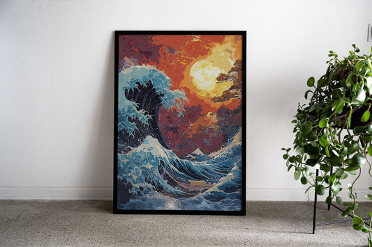 Katsushika Hokusai Asian Style Poster | Wall Art for Home & Office | High-Quality Print - High-Quality Visual Display