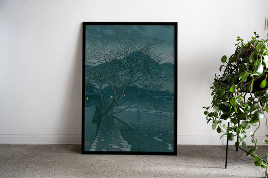 Kawase Hasui Evening Beppu Asian Style Poster | Wall Art for Home & Office | High-Quality Print - High-Quality Visual Display