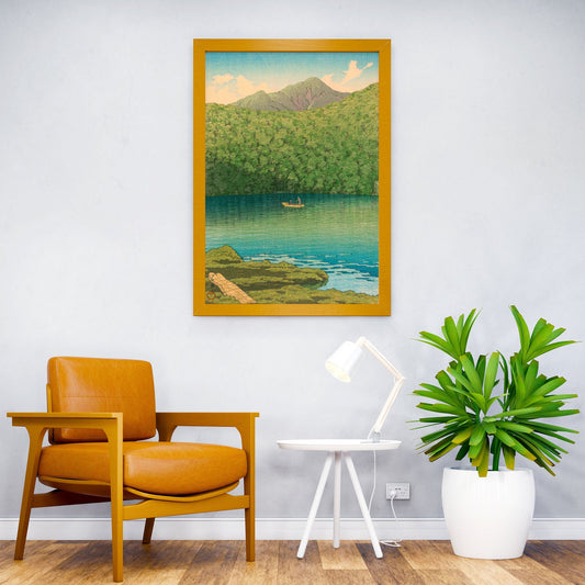 Kawase Hasui Fisherman Asian Style Poster | Wall Art for Home & Office | High-Quality Print - High-Quality Visual Display