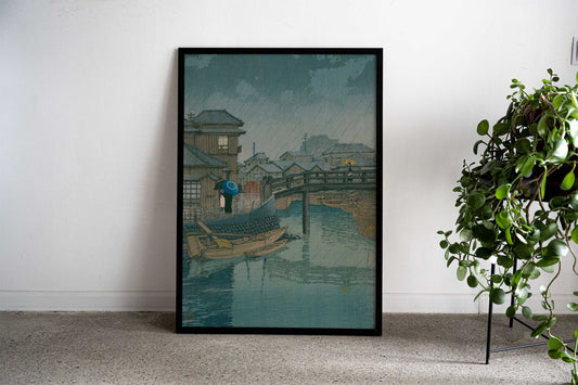 Kawase Hasui Rainy Season Asian Style Poster | Wall Art for Home & Office | High-Quality Print - High-Quality Visual Display