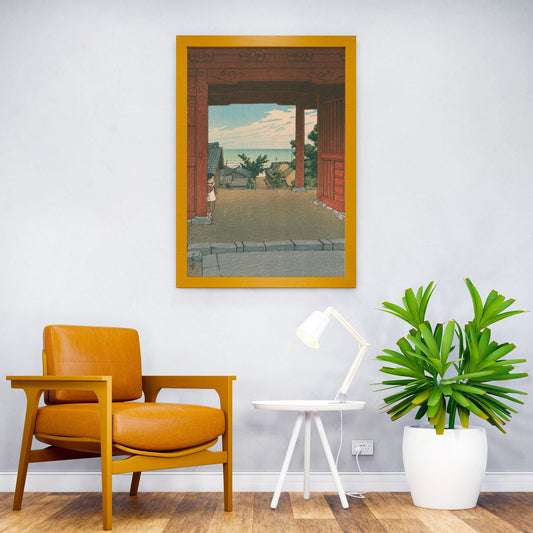 Kawase Hasui Tamon Temple Asian Style Poster | Wall Art for Home & Office | High-Quality Print - High-Quality Visual Display