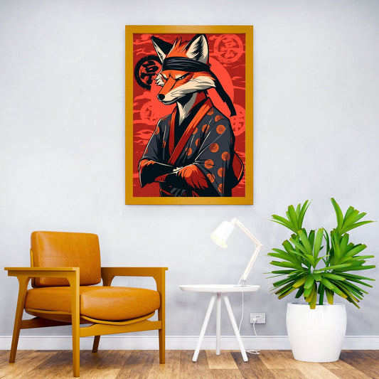 Kimono Fox Asian Style Poster | Wall Art for Home & Office | High-Quality Print - High-Quality Visual Display