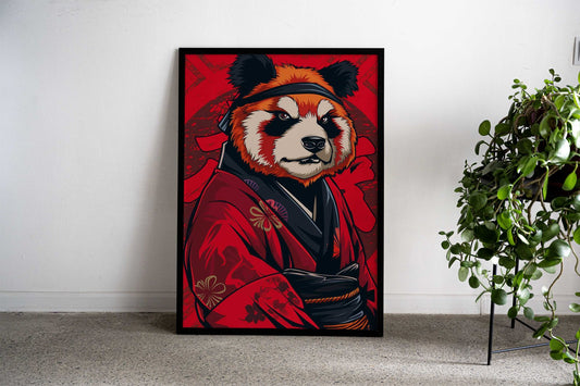 Kimono Panda Asian Style Poster | Wall Art for Home & Office | High-Quality Print - High-Quality Visual Display