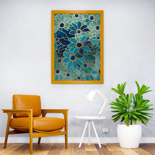 Kintsugi Daisy Flowers Asian Style Poster | Wall Art for Home & Office | High-Quality Print - High-Quality Visual Display