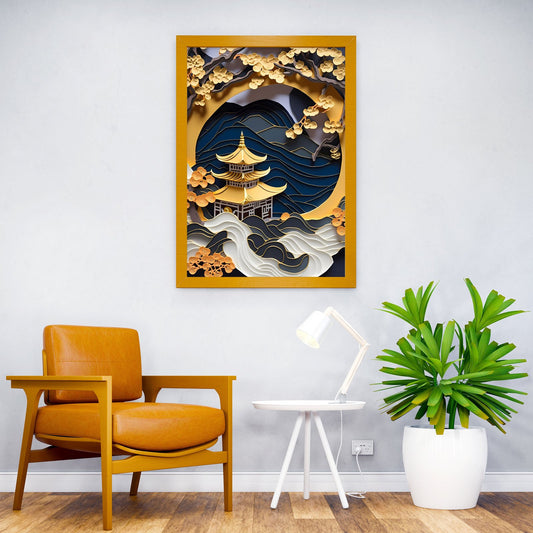 Kintsugi Japan gold Asian Style Poster | Wall Art for Home & Office | High-Quality Print - High-Quality Visual Display