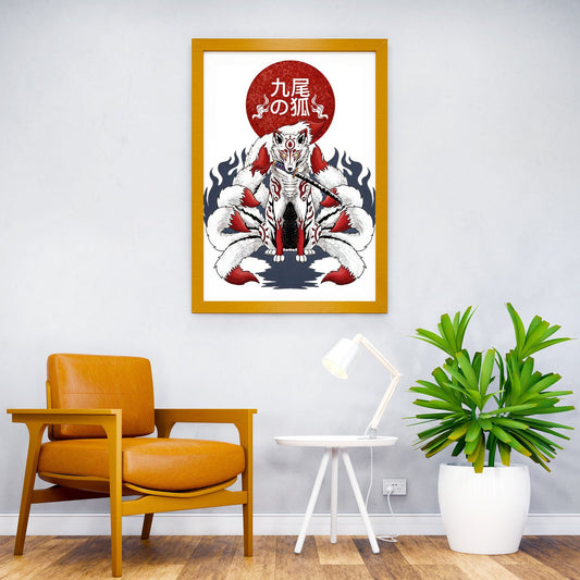 Kitsune Fox Japan Asian Style Poster | Wall Art for Home & Office | High-Quality Print - High-Quality Visual Display