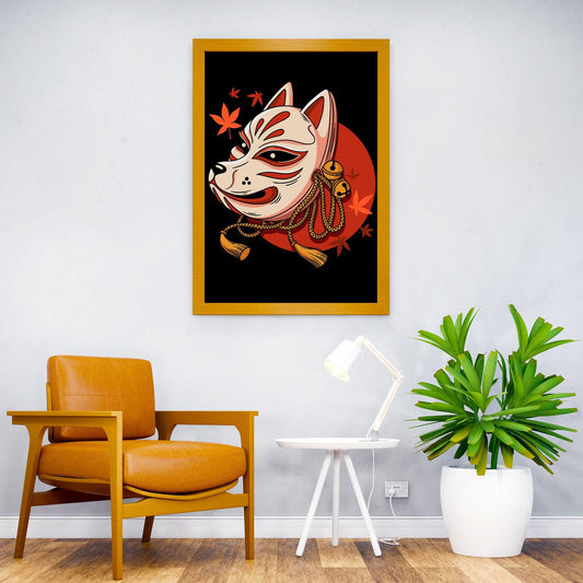 Kitsune Fox Mask Asian Style Poster | Wall Art for Home & Office | High-Quality Print - High-Quality Visual Display