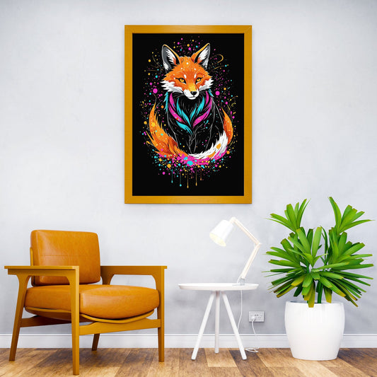 Kitsune Mystic Asian Style Poster | Wall Art for Home & Office | High-Quality Print - High-Quality Visual Display