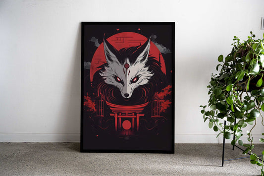 Kitsune Spirit Gate Asian Style Poster | Wall Art for Home & Office | High-Quality Print - High-Quality Visual Display
