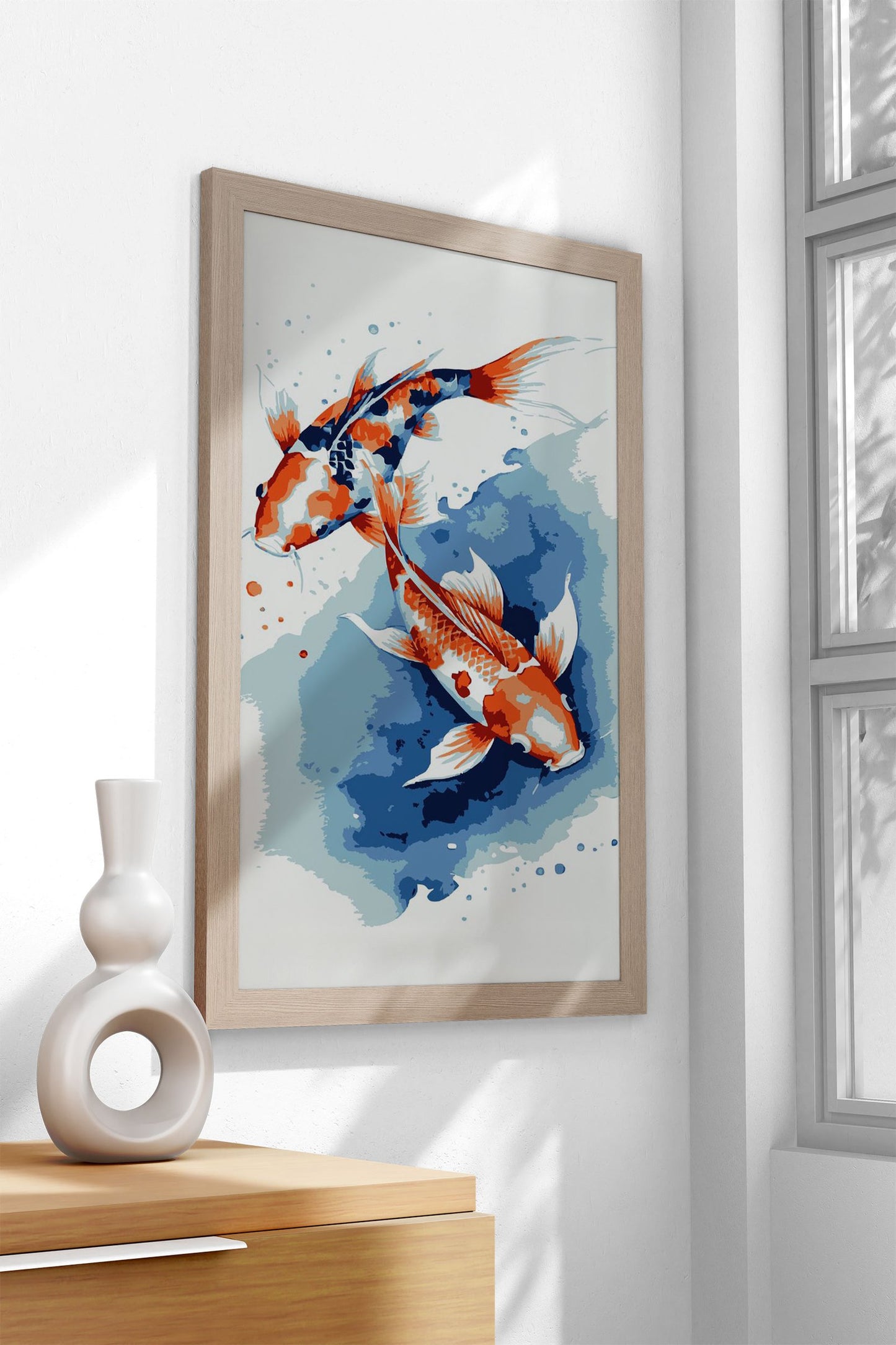 Koi Fish 5 Asian Style Poster | Wall Art for Home & Office | High-Quality Print - High-Quality Visual Display